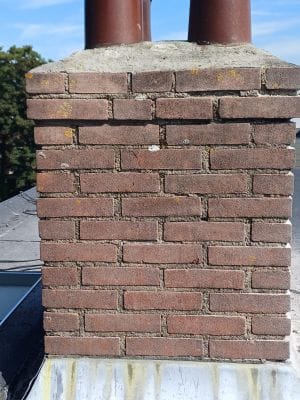 Voegen schoorsteen