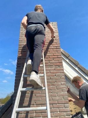 Renoveren schoorsteen